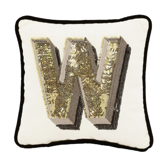 Monogram W Pillow by Ashland&#xAE;